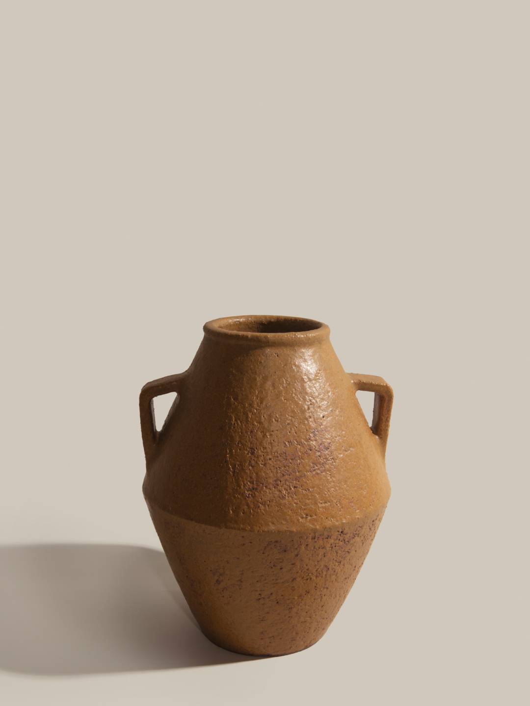Sandy Ceramic Vase S.16 Double Handle Form