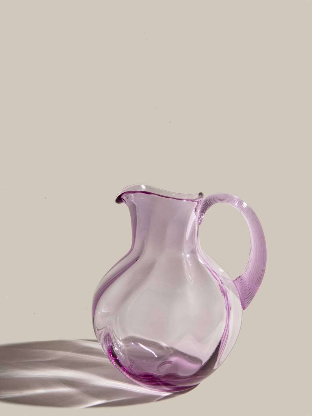 Bohemian Crystal Lilac Jug 2L
