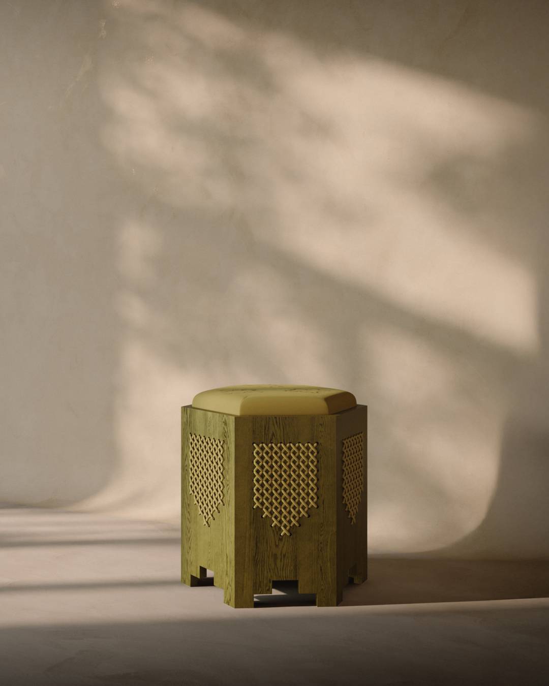 Divankhaneh Pouf Silk Pistachio