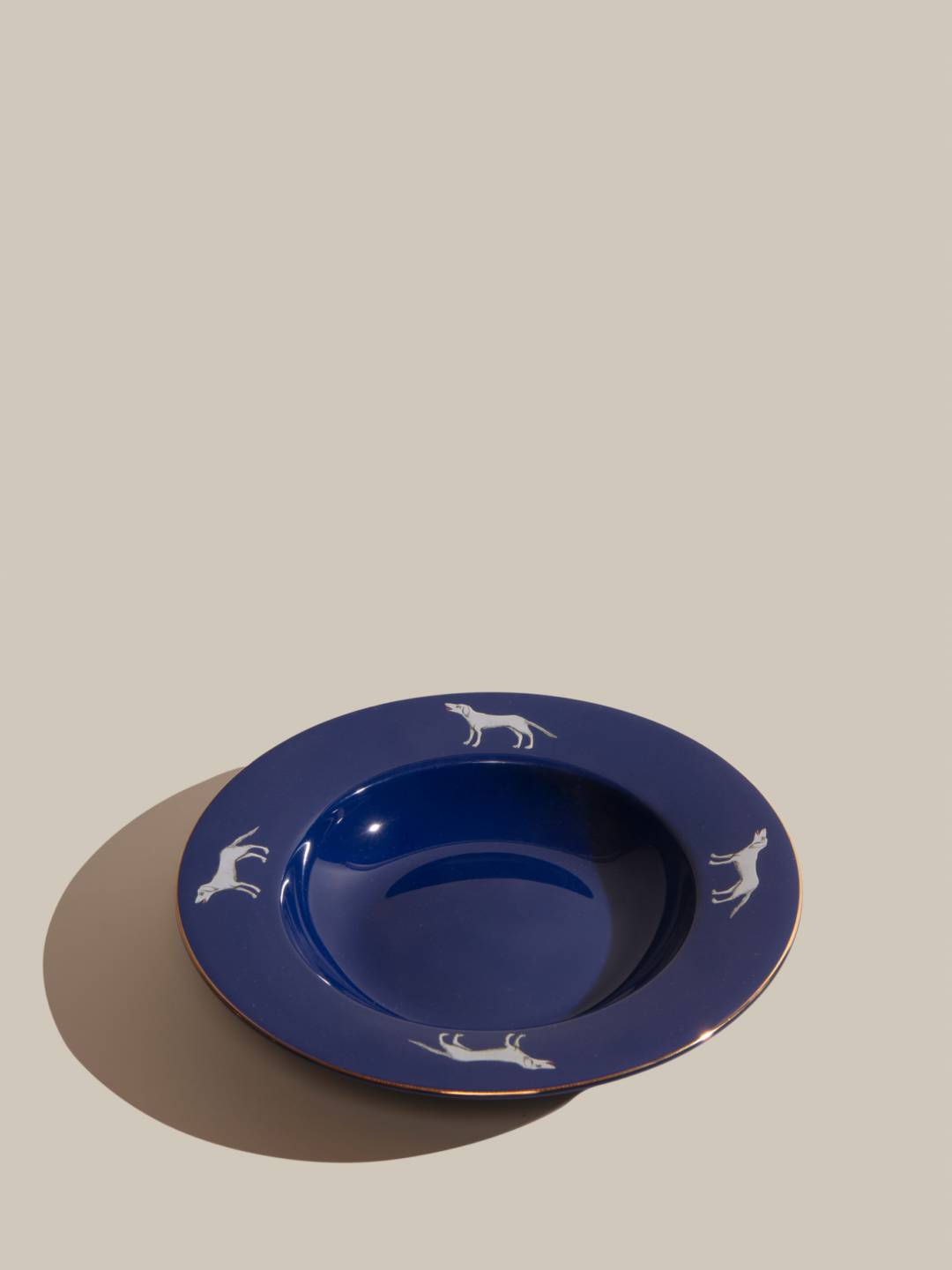 Sheki Khan Animals deep plate dog