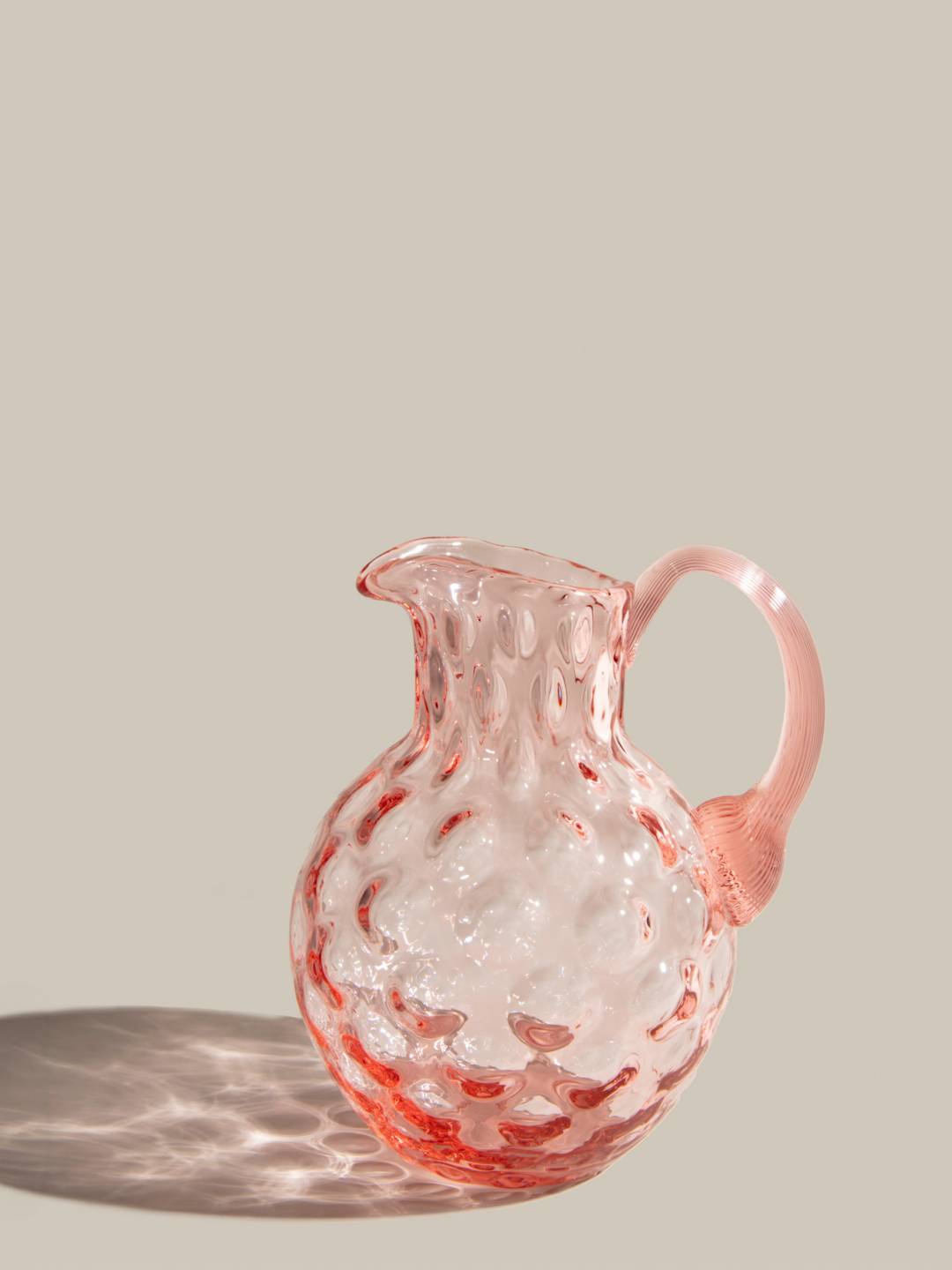 Bohemian Crystal Rosaline Kugel Jug 2L