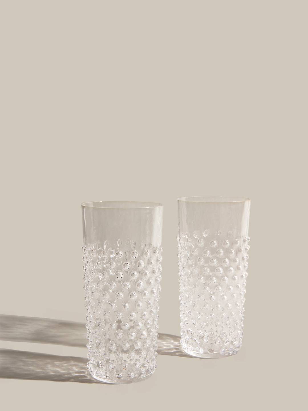 Bohemian Crystal Clear Large Tumblers
