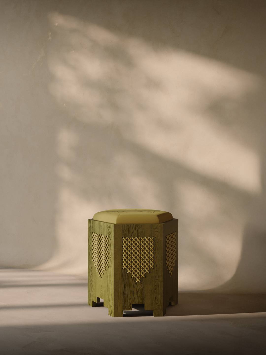 Divankhaneh Pouf Silk Pistachio