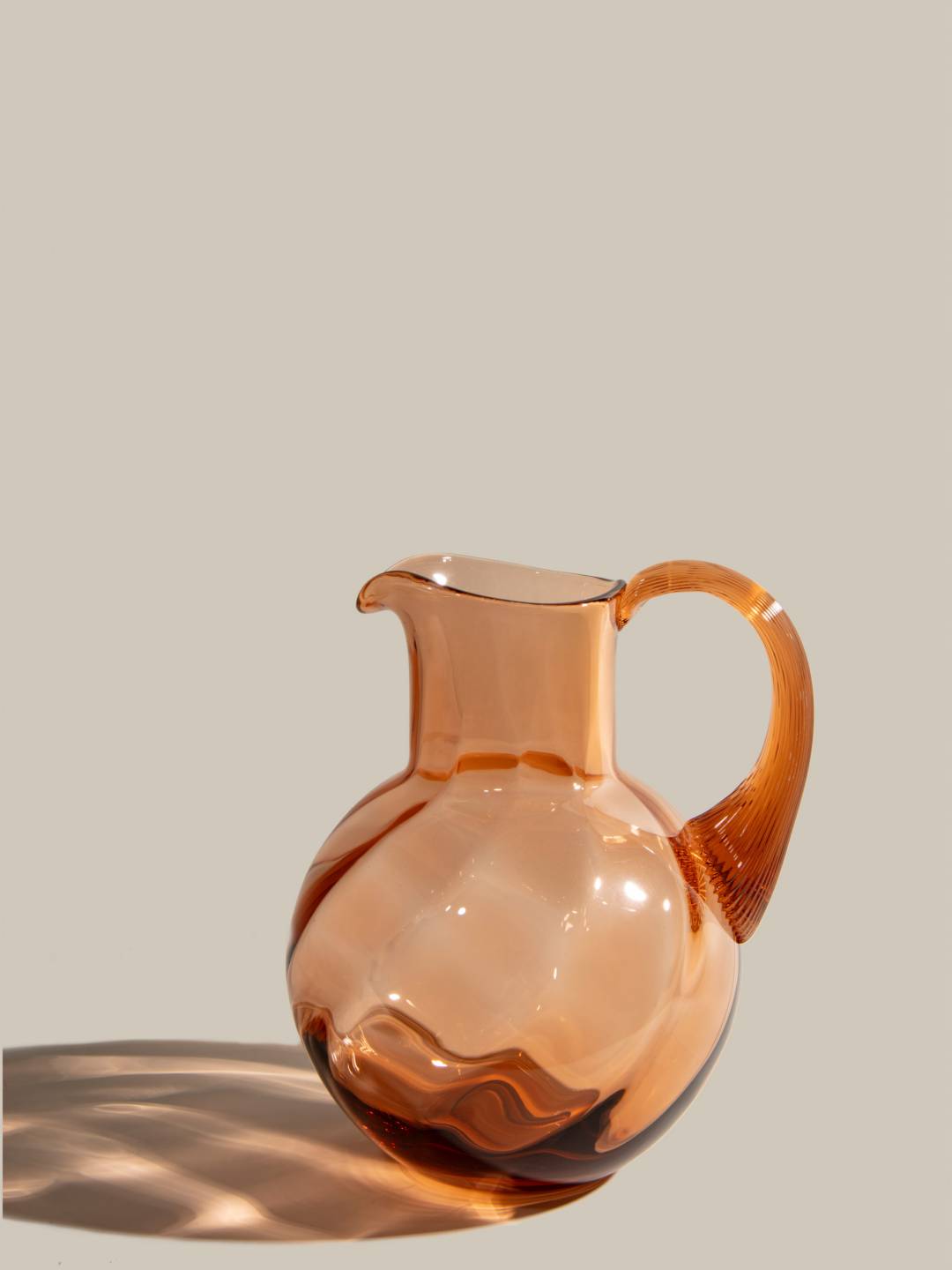 Bohemian Crystal Bronze Jug 2L