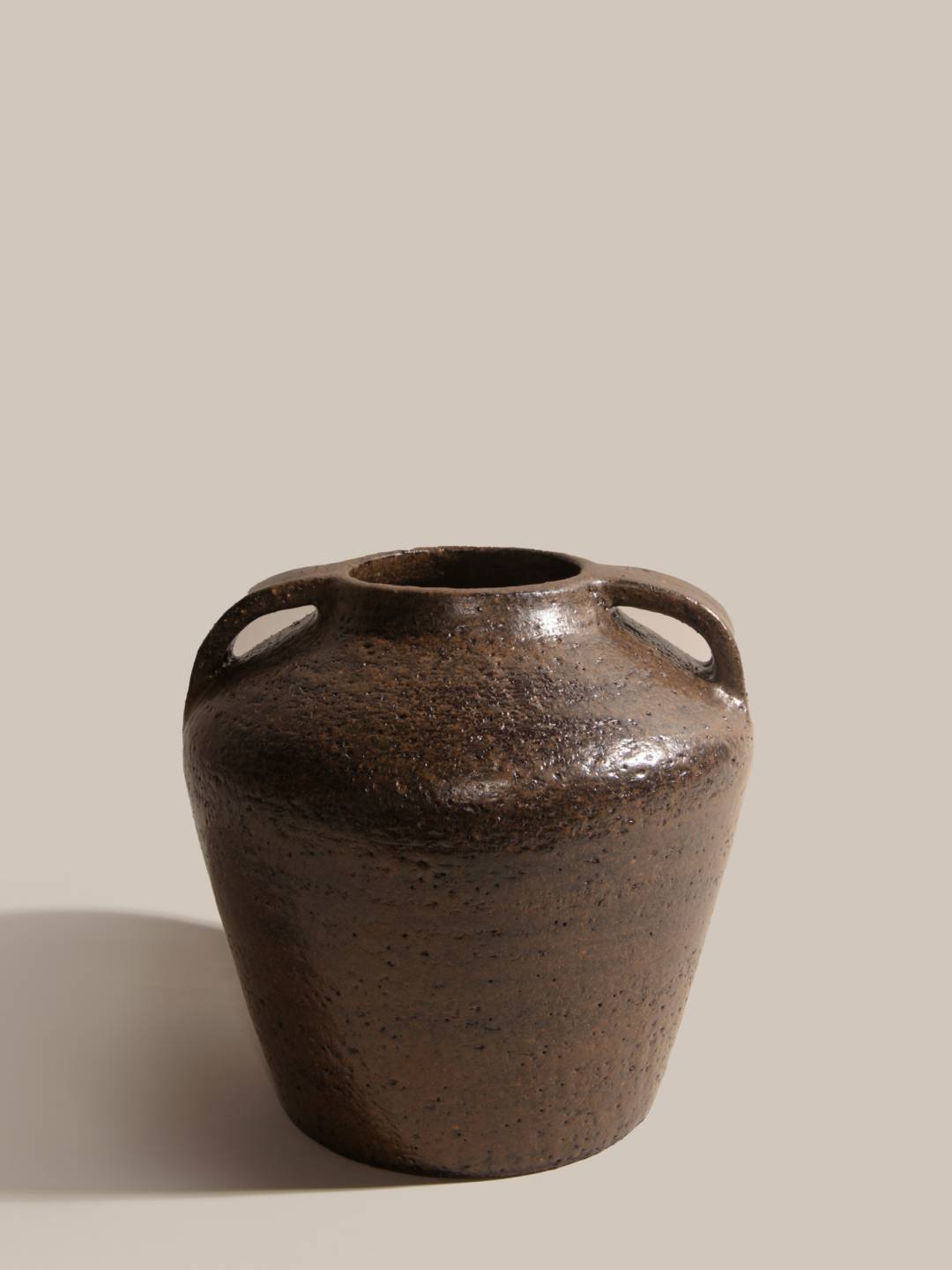 Sandy Ceramic Vase S.6 Twin Handle