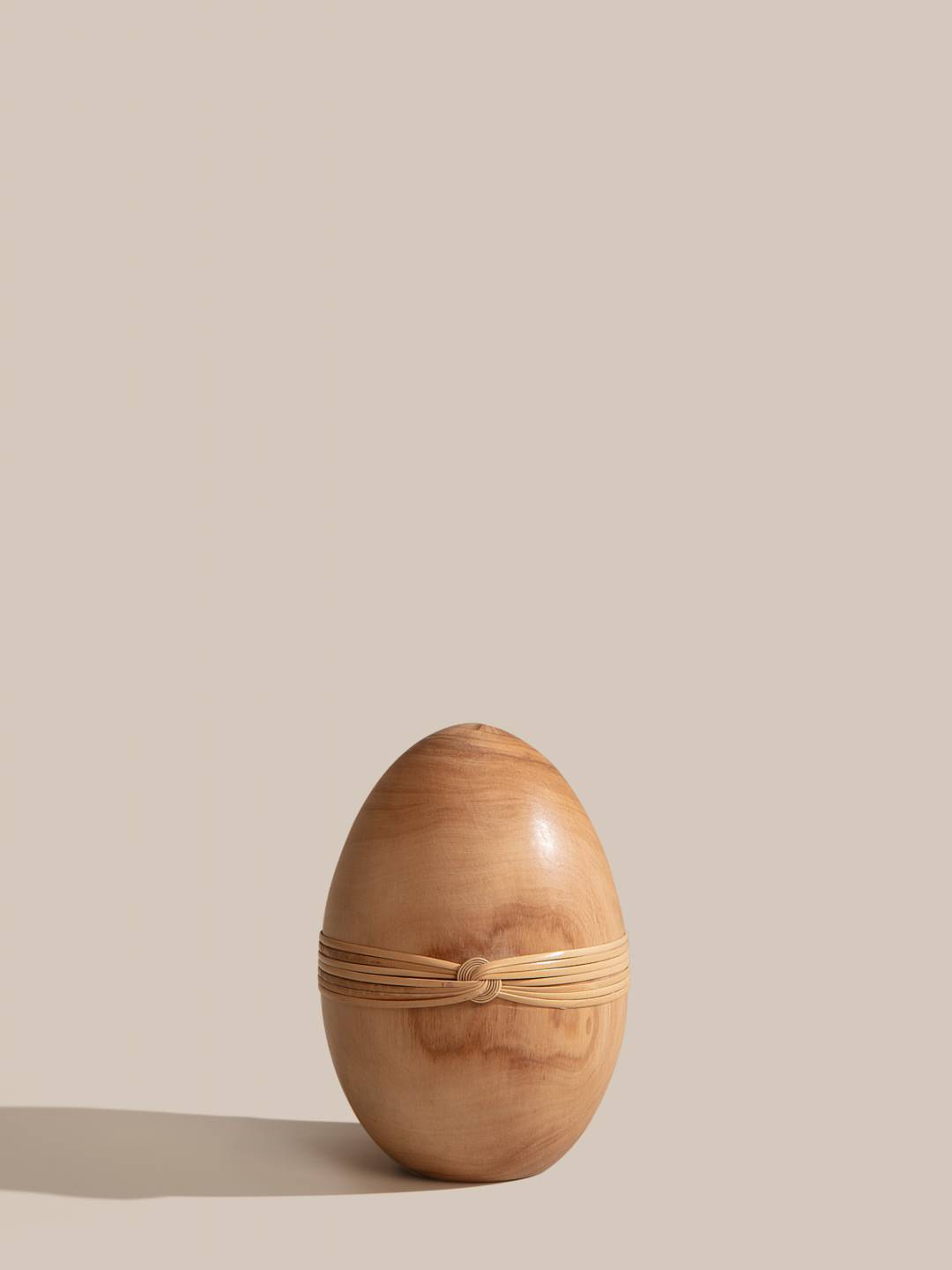 Decorative Egg PLAITE Light Wood