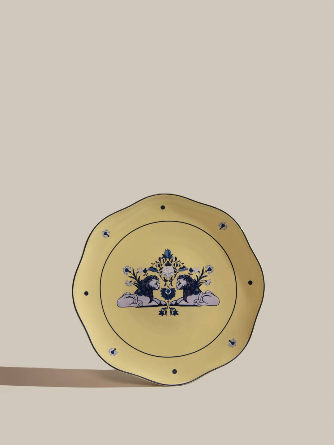 Sheki Khan Lions flat plate golden pistachio