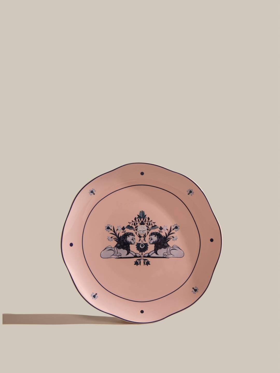 Sheki Khan Lions flat plate blush rose
