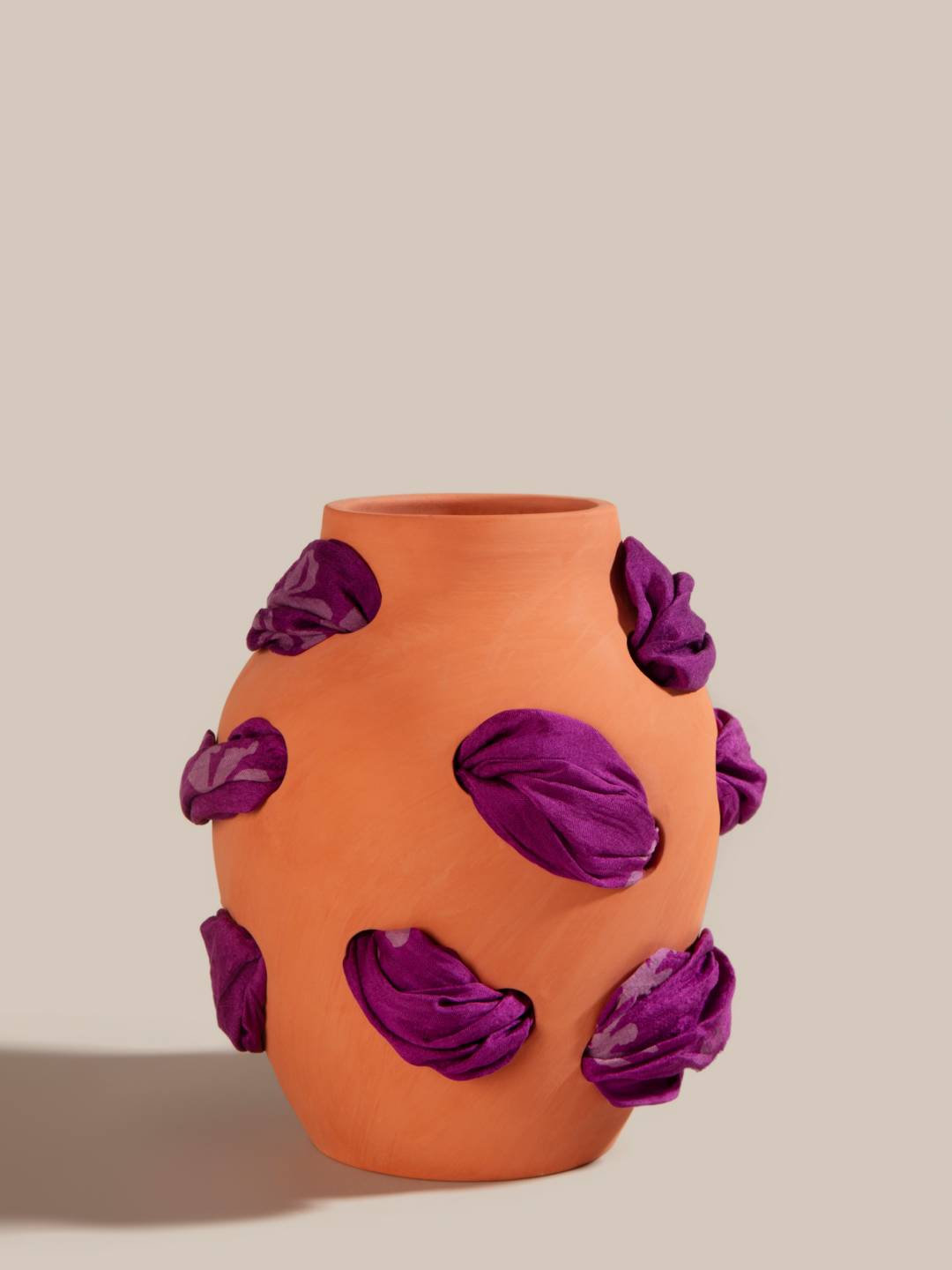 Izafeh Violet Silk Vase medium