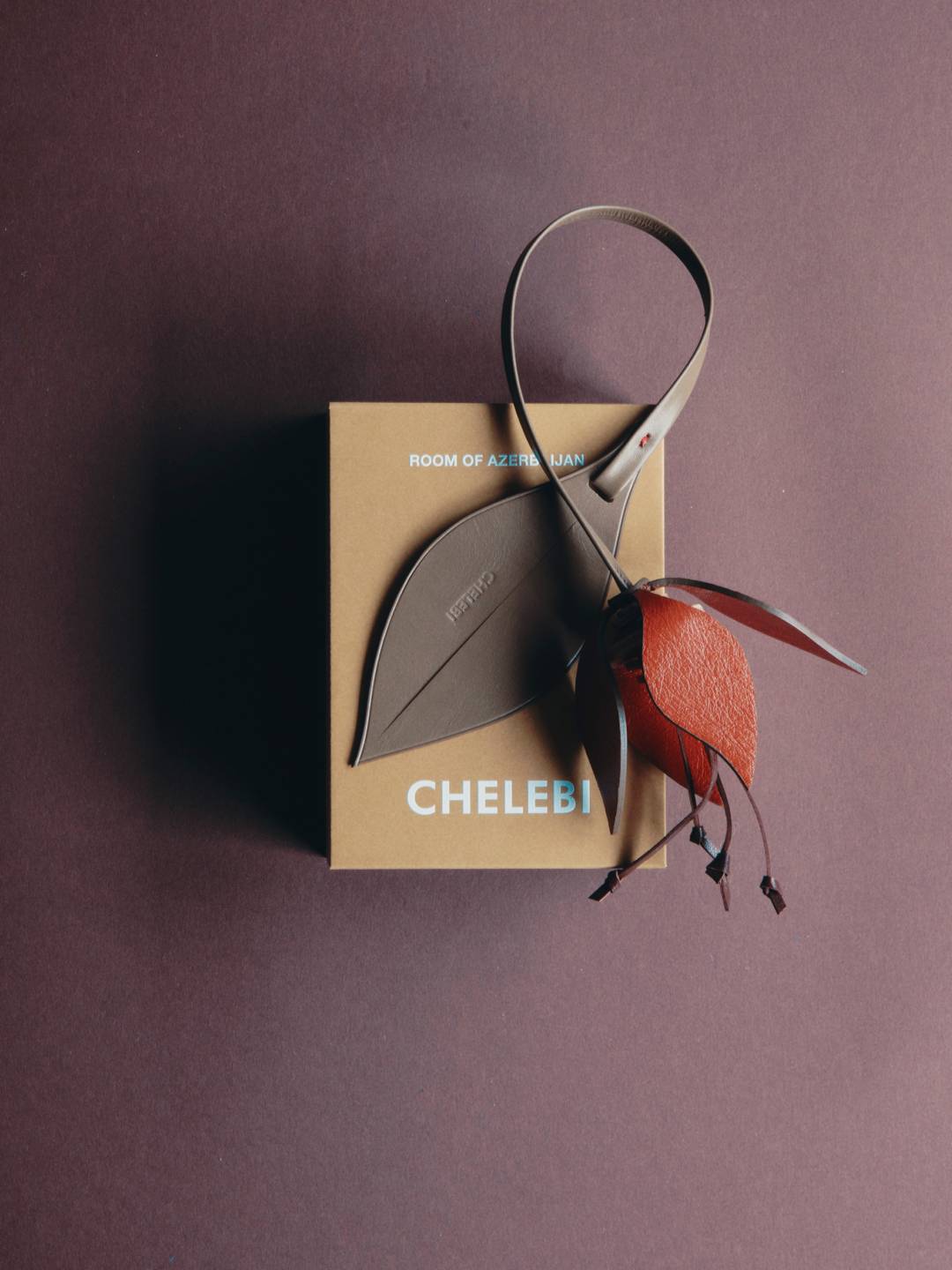 Leather Flower Bag Charm