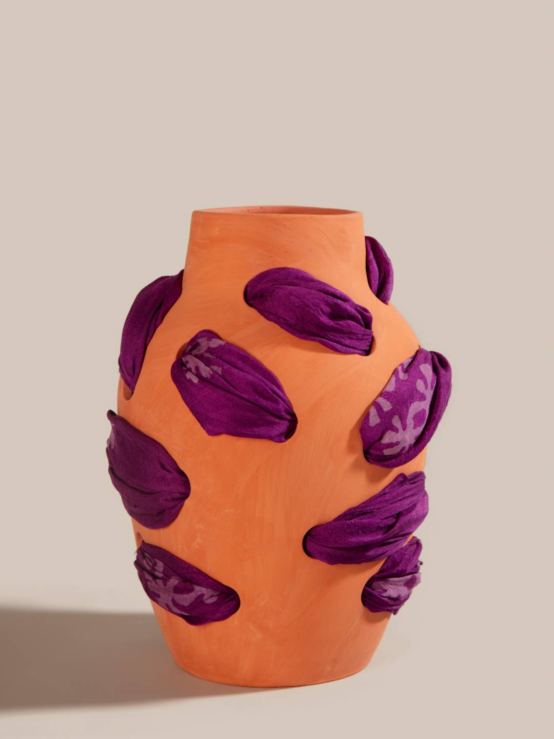 Izafeh Violet Silk Vase big