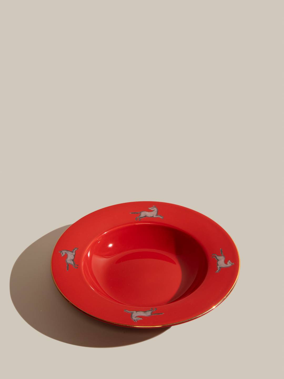 Sheki Khan Animals deep plate wolf