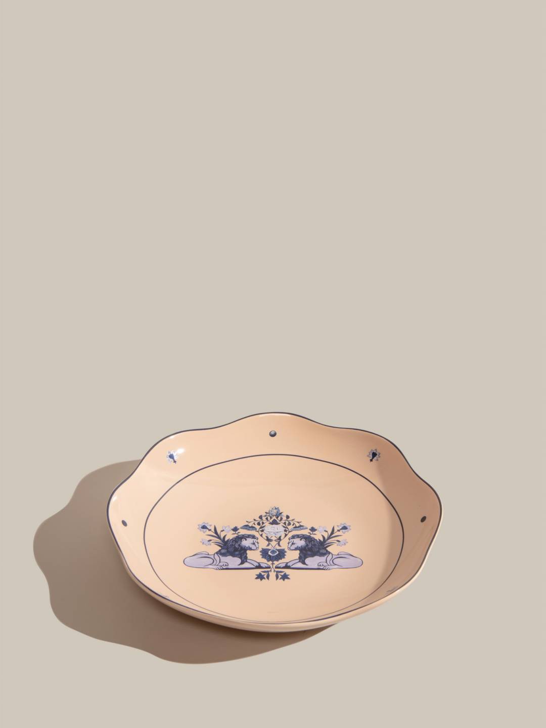 Sheki Khan Lions deep plate apricot flame