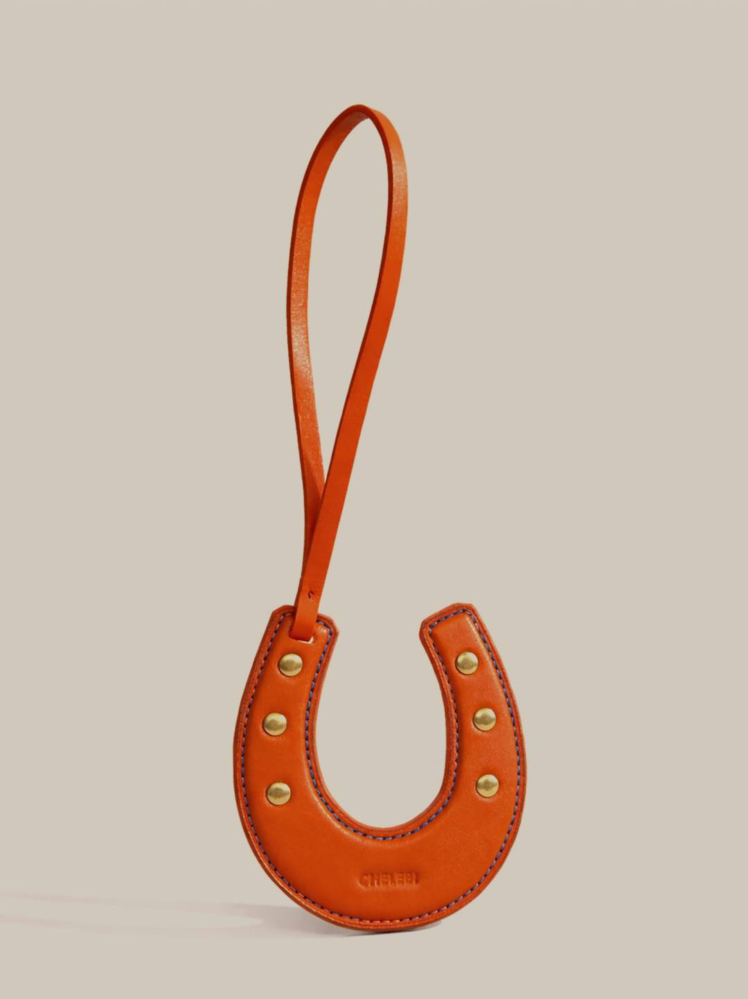 Horseshoe Leather Bag Charm Edition III