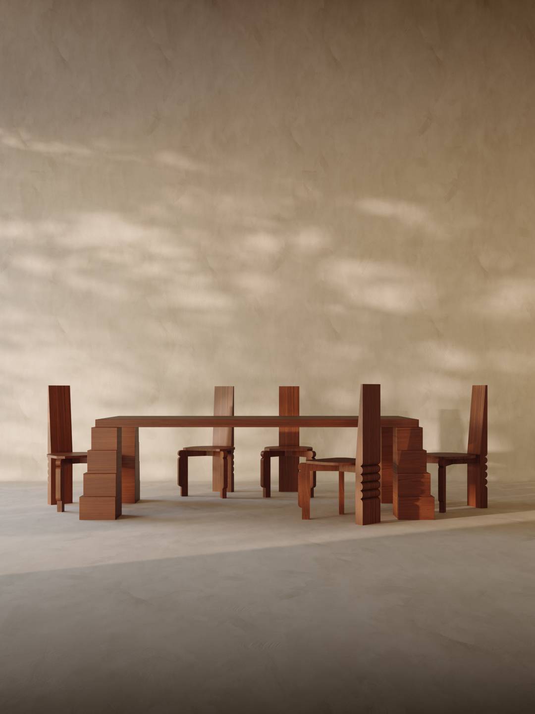 Khudafarin Dining Set: Table and 6 Chairs