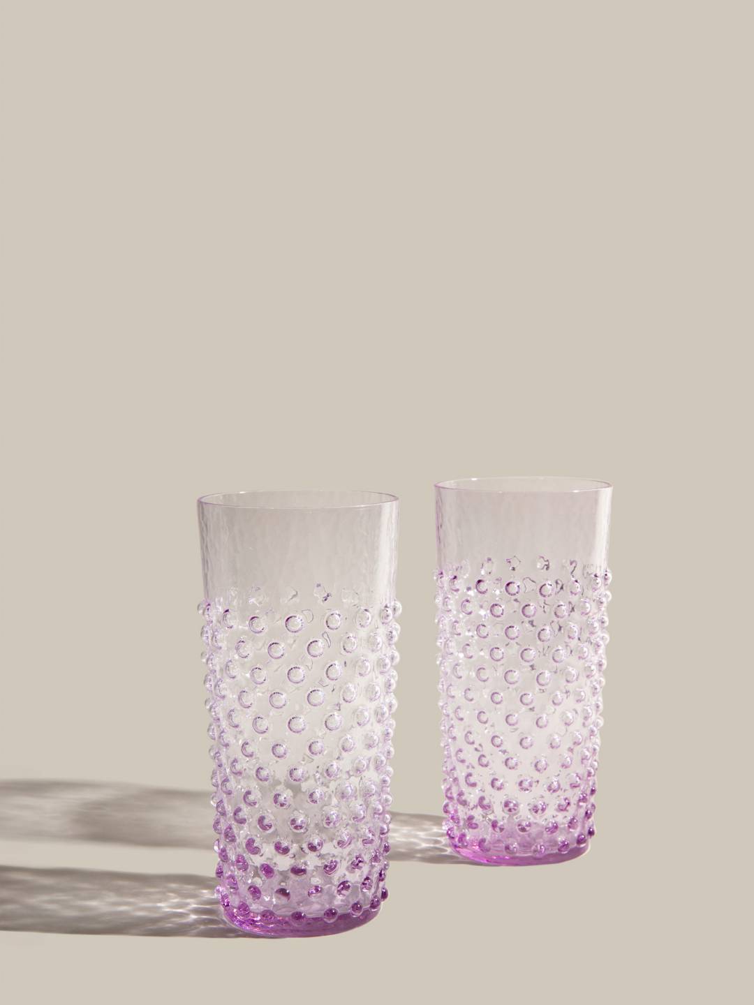 Bohemian Crystal Lilac Large Tumblers