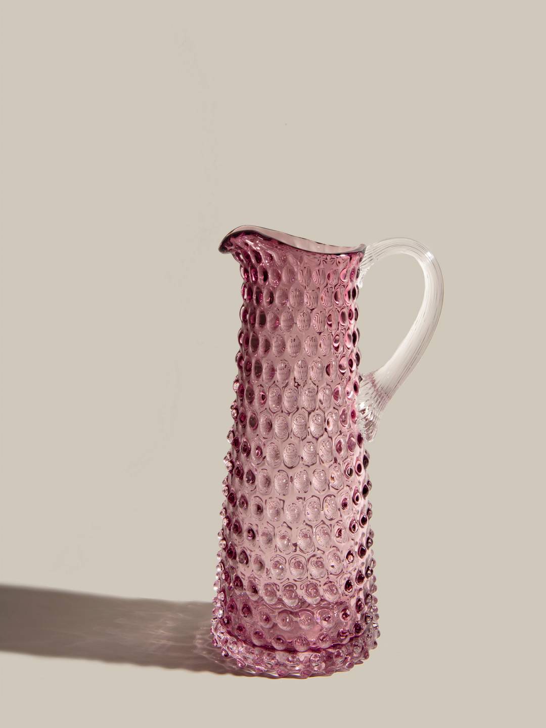 Bohemian Crystal Underlay Violet Tall Jug 1L