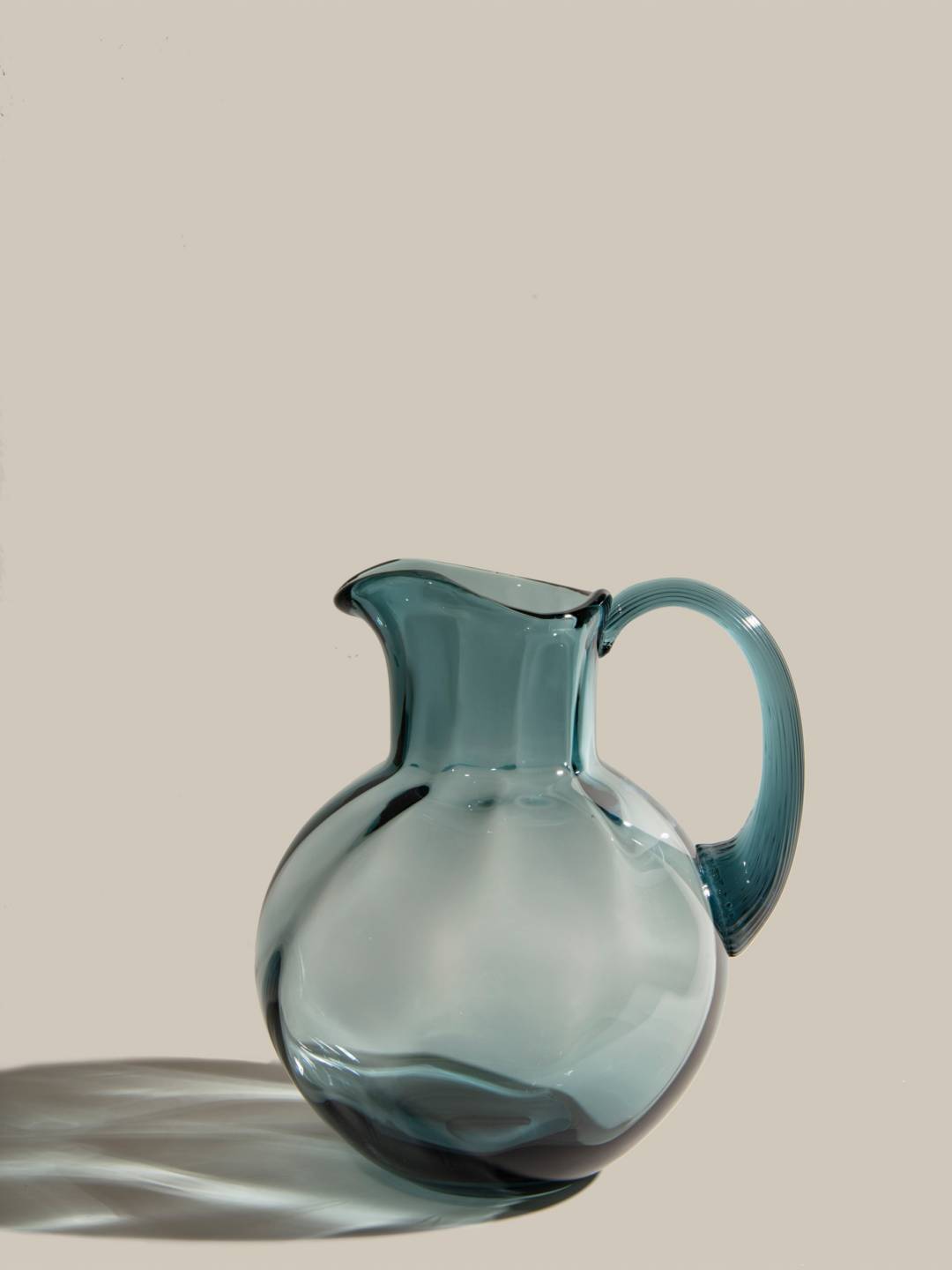 Bohemian Crystal Misty Blue Jug 2L
